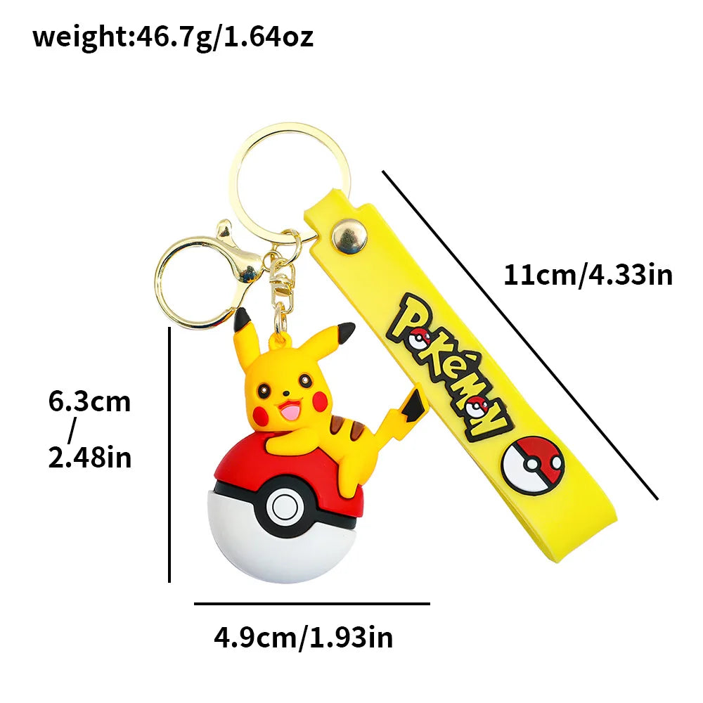 Adorable 3D Pokémon Figure Keychains