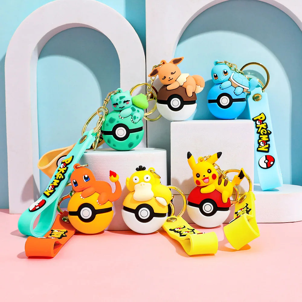 Adorable 3D Pokémon Figure Keychains