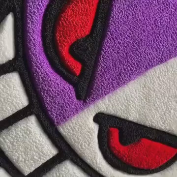 Pokémon Gengar Half Skeleton Rug