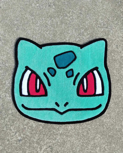 Custom Bulbasaur Rug – Pokémon Head rug