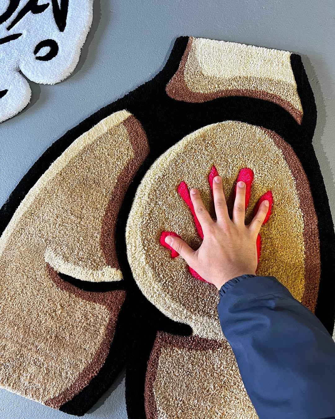 Handmade Booty Rug – Cute Aesthetic Butt Rug for Bedroom & Home Decor
