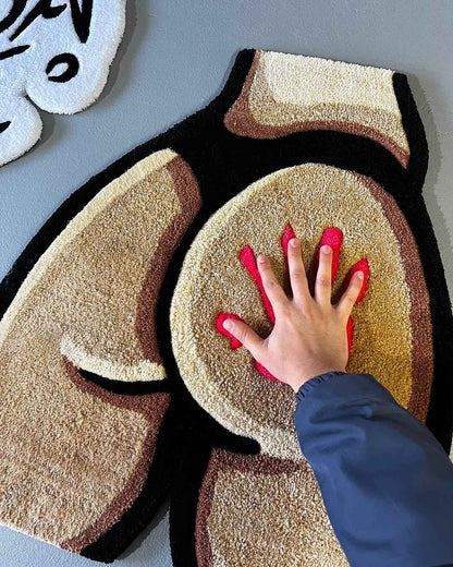 Handmade Booty Rug – Cute Aesthetic Butt Rug for Bedroom & Home Decor