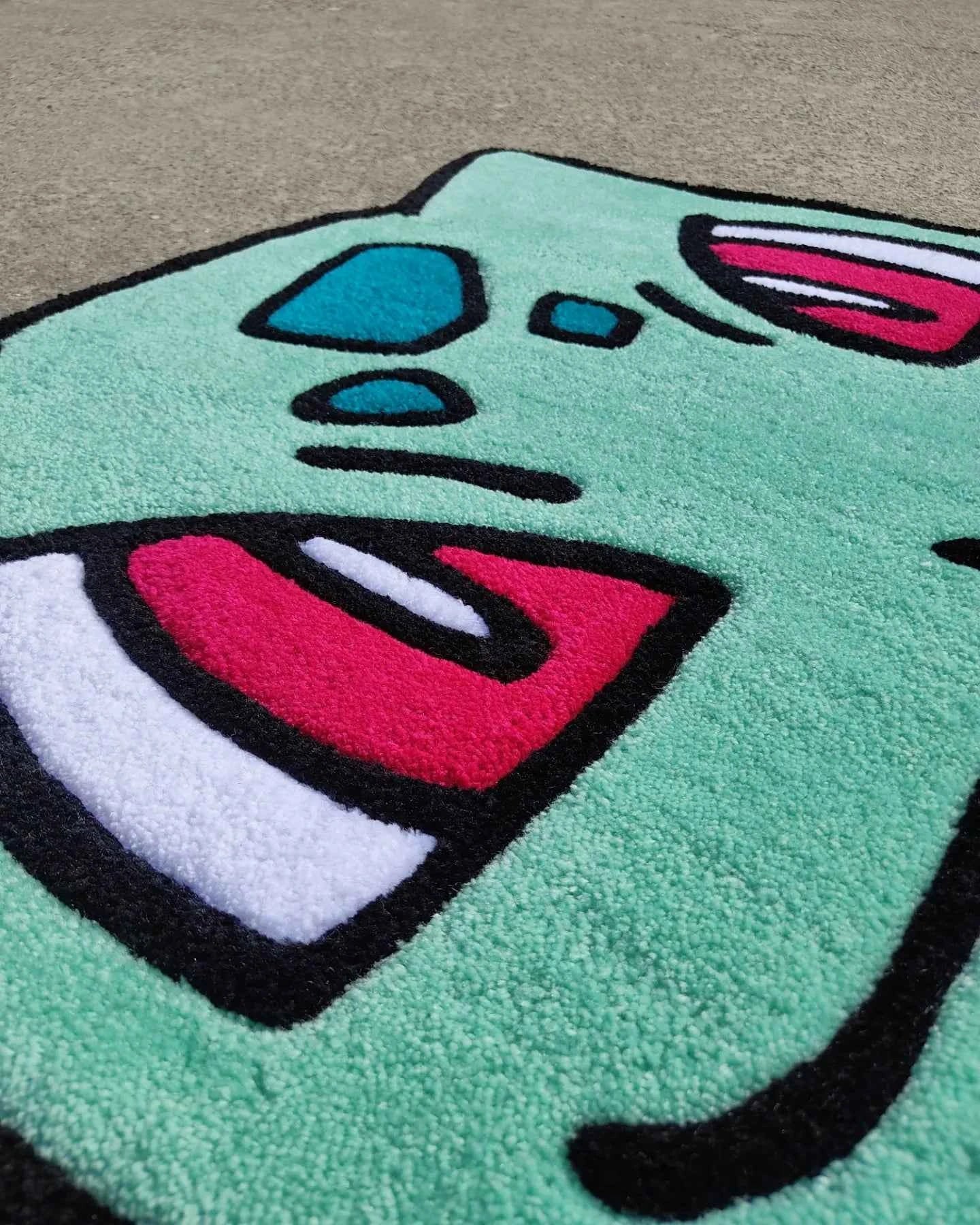 Custom Bulbasaur Rug – Pokémon Head rug