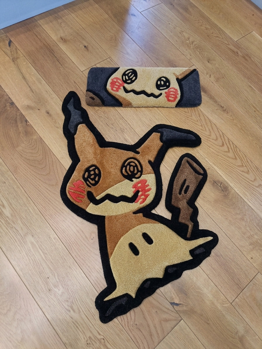 Mimikyu Rug & Matching Keyboard Wrist Rest Set