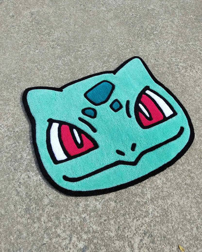 Custom Bulbasaur Rug – Pokémon Head rug